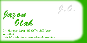 jazon olah business card